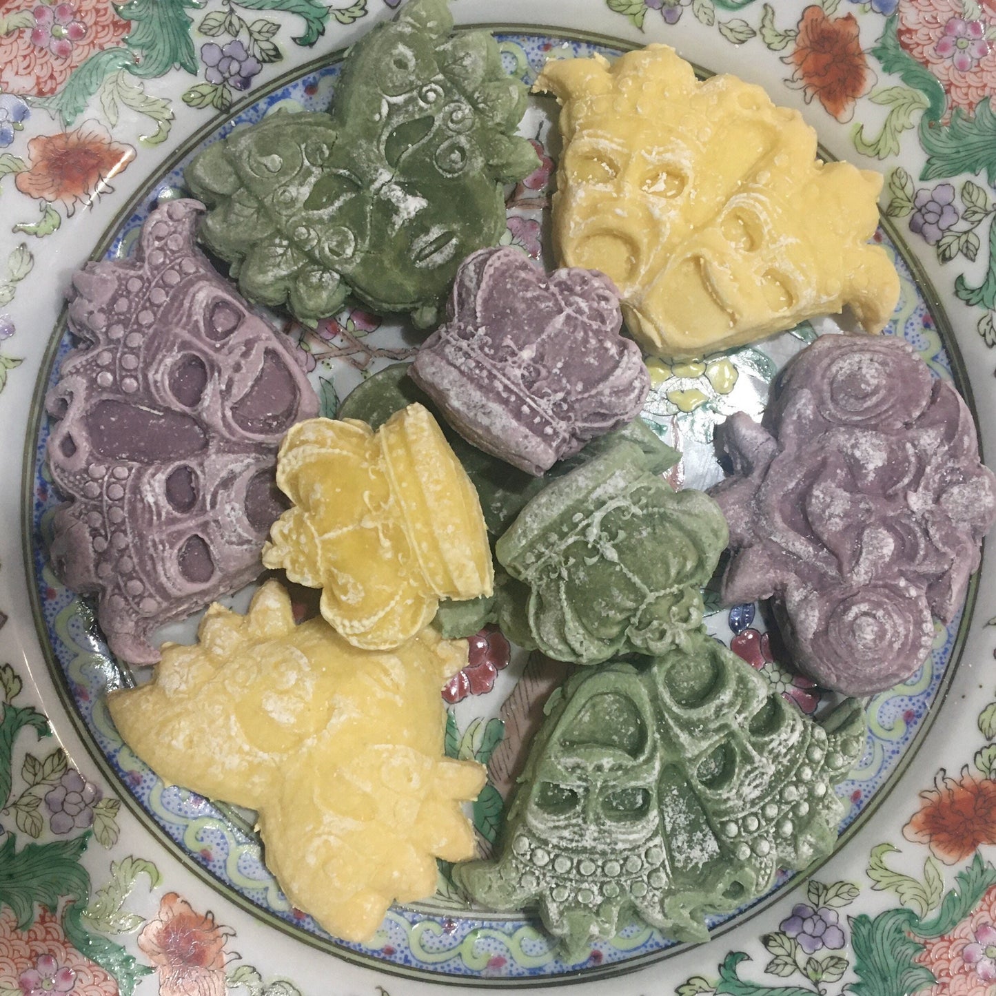 Mardi Gras Mardigras Tea Cake King Cake or Carnavale Cookies