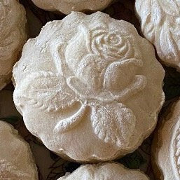 24 (12 each) vanilla cream and vanilla cardamom Cookie Springerle Southern Tea Cake cookies Baby Bridal Baptism Wedding