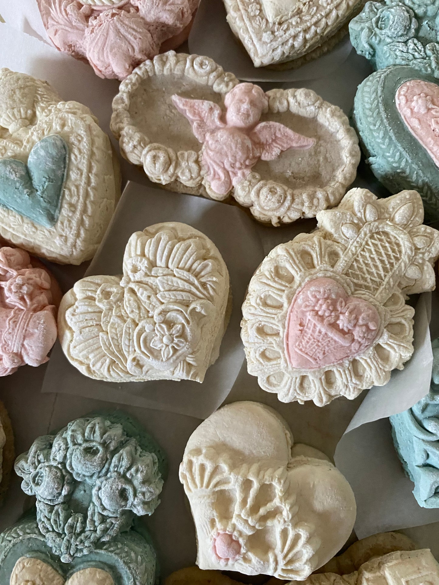 Vintage Victorian Valentine teacakes