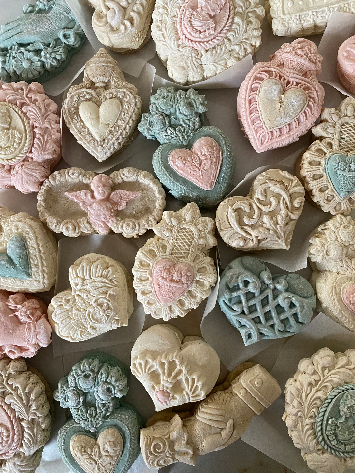 Vintage Victorian Valentine teacakes