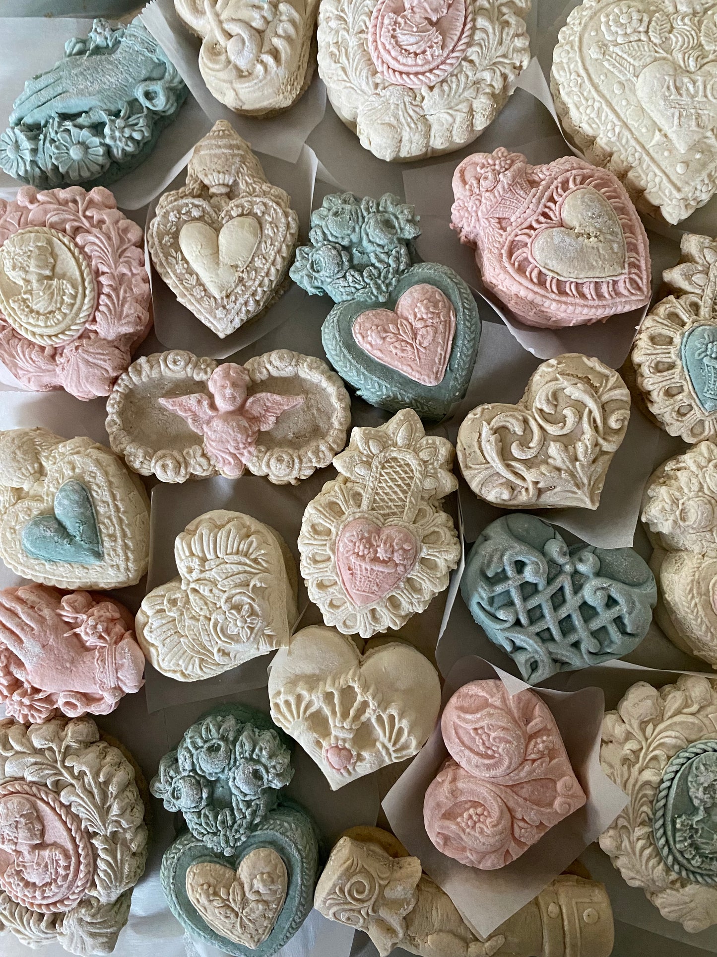 Vintage Victorian Valentine teacakes