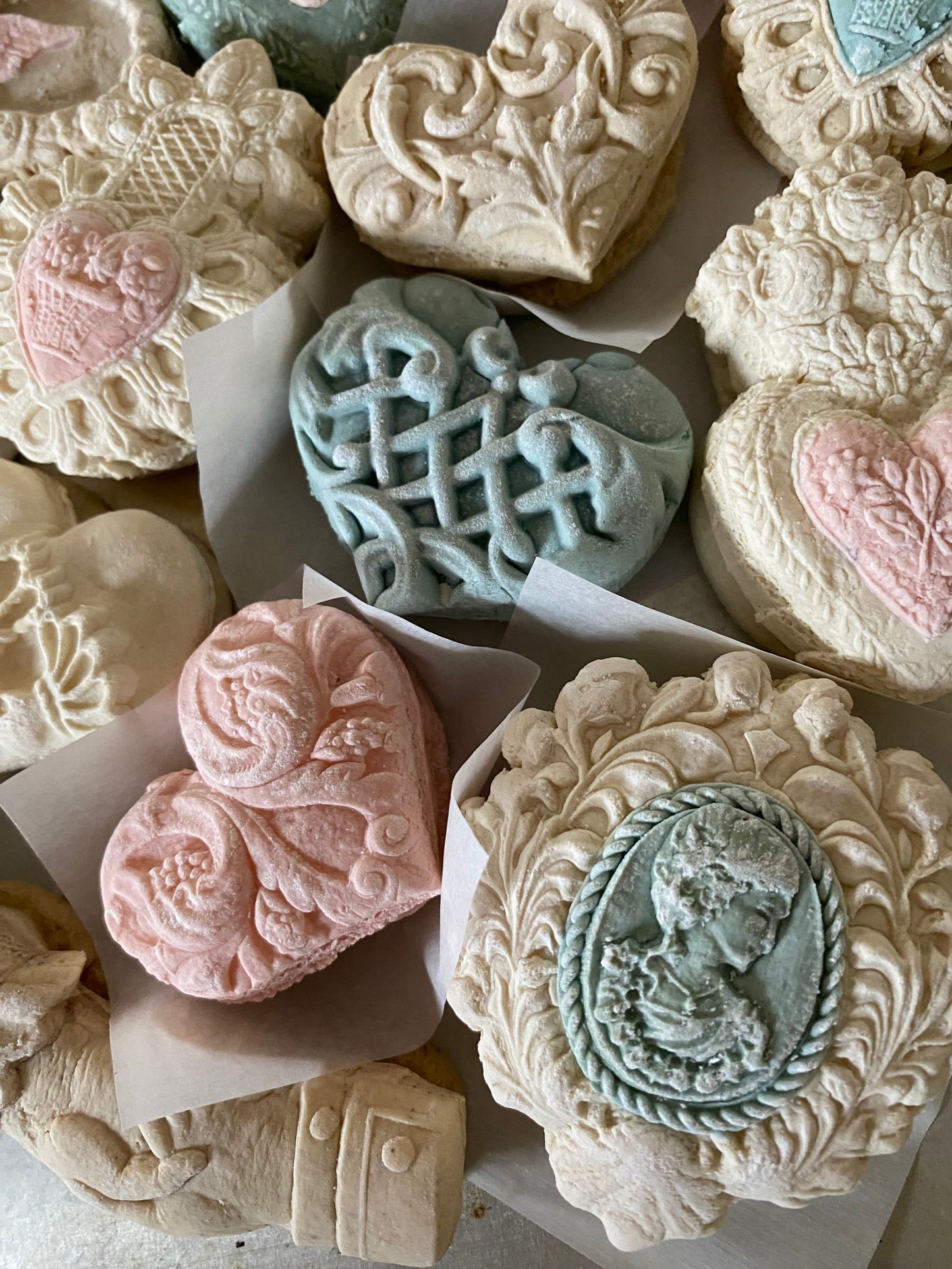 Vintage Victorian Valentine teacakes