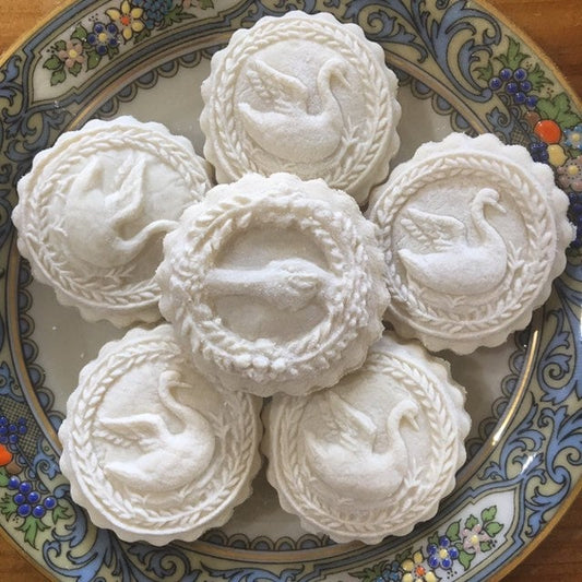 1 Dozen Anise Traditional Swan Prom Cookie Anisbrotli Springerle Southern Tea Cake cookies Baby Bridal Baptism Wedding Shower Favors 1 Dozen