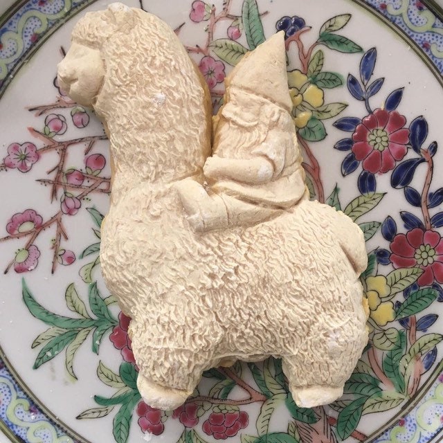 Large Alapaca Gnome or Garden Gnome Cookie