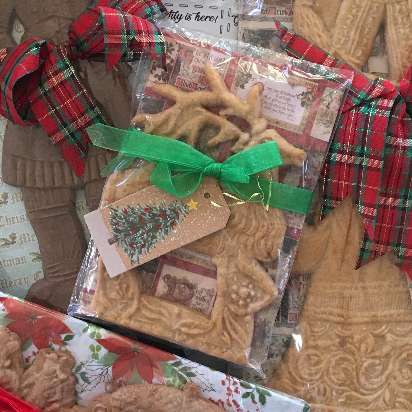 Reindeer Vintage Christmas Gingerbread 17thC Design