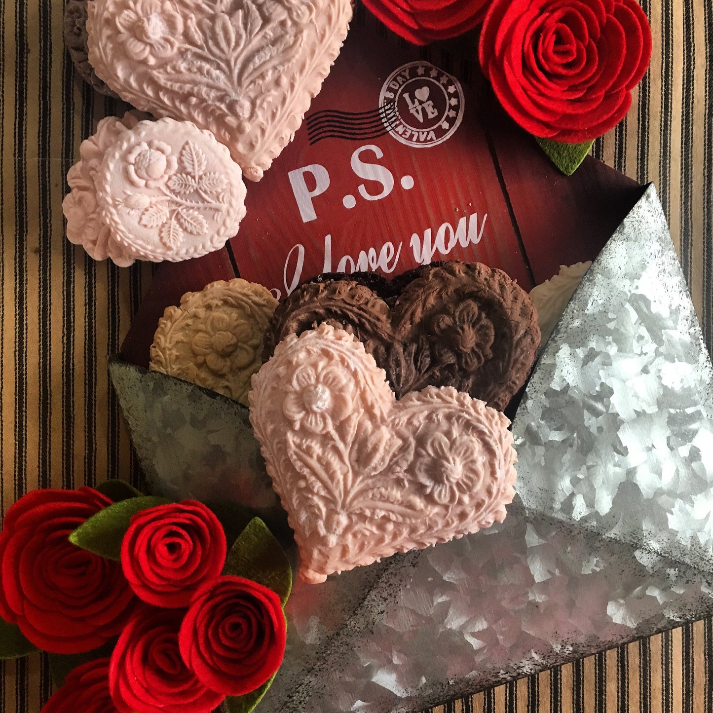 Vintage Victorian Valentine Tea Cake Springerle Mother’s Day sweets Cookies