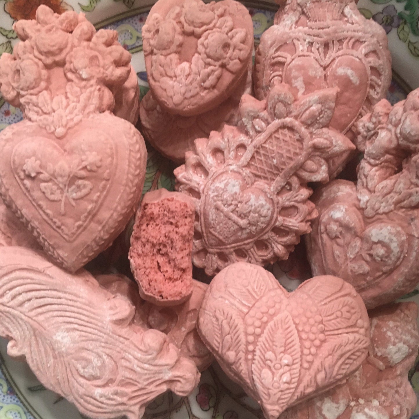 Vintage Victorian Valentines Bridal Prom Wedding Anniversary Tea Cake Cookie hearts Fairytale Gluten Free option