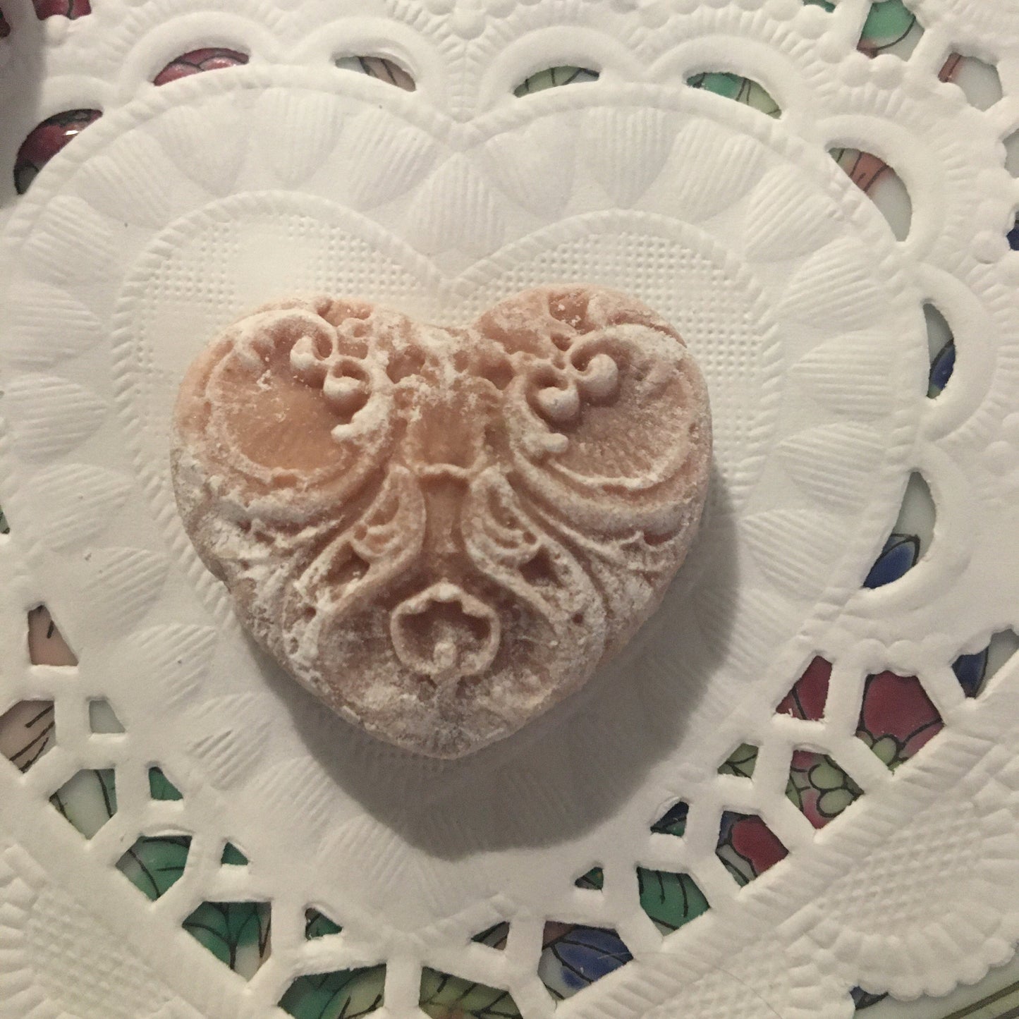 Vintage Victorian Heart Old Fashion Soft Springerle tea cake cookies Wedding Dairy Free Mother’s Day sweets Cookies with Gluten Free Option