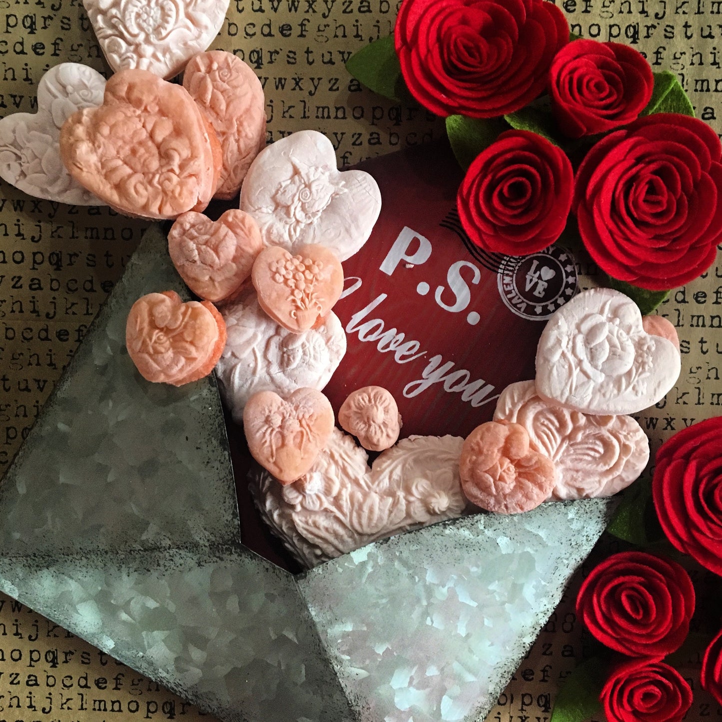 Vintage Victorian Valentine Tea Cake Springerle Mother’s Day sweets Cookies
