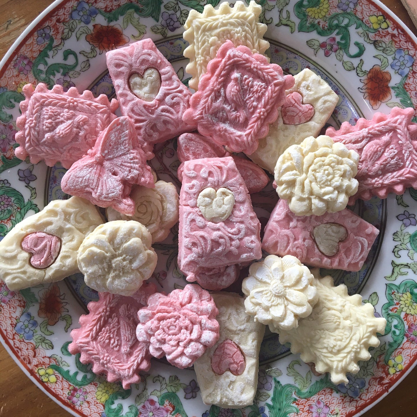 Butterfly Garden Sweet Home Alabama Heart Cookies 1 Dozen Camellia Rose Peony with a Gluten Free Option
