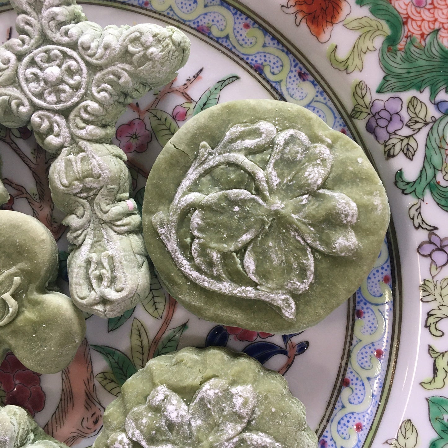 Saint St Patrick’s Day Tea Cakes Soft Springerle Shamrock Leprechaun