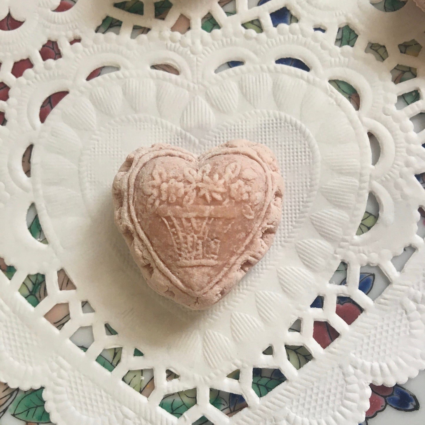 Vintage Victorian Heart Old Fashion Soft Springerle tea cake cookies Wedding Dairy Free Mother’s Day sweets Cookies with Gluten Free Option