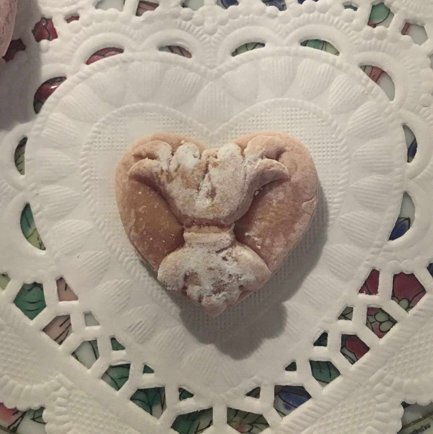 Vintage Victorian Heart Old Fashion Soft Springerle tea cake cookies Wedding Dairy Free Mother’s Day sweets Cookies with Gluten Free Option