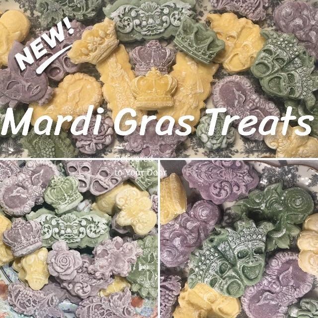 Mardi Gras Mardigras Tea Cake King Cake or Carnavale Cookies