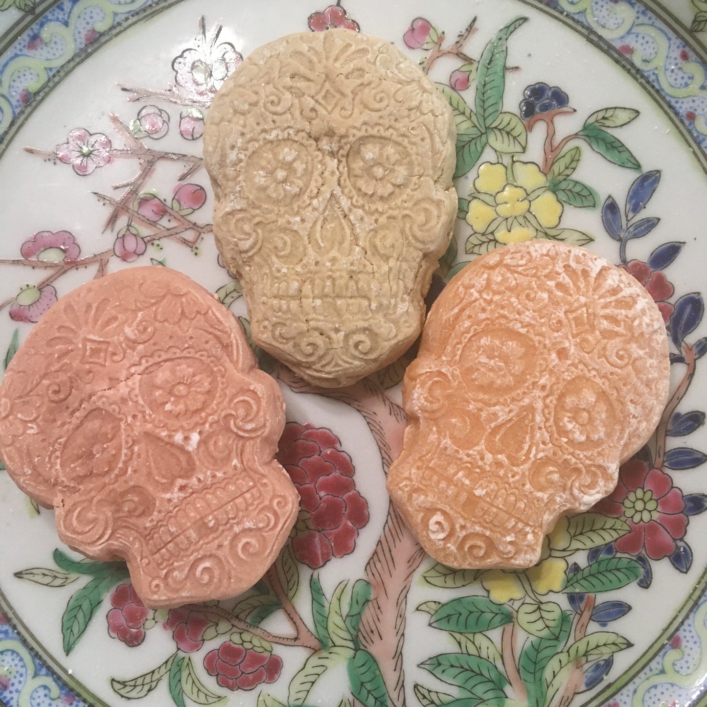 Sugar Skull Tea Cakes, Teacake Cookies all Souls dios de la muerte day of the dead