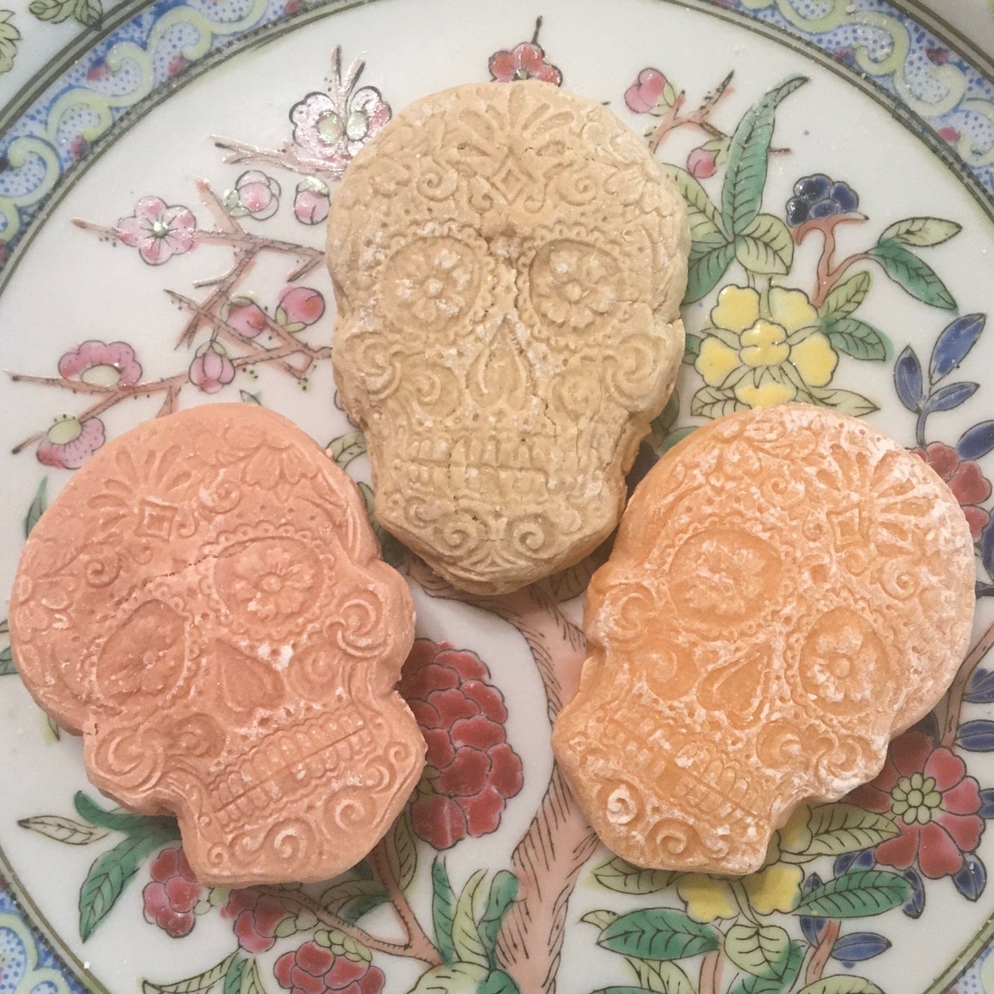 Sugar Skull Tea Cakes, Teacake Cookies all Souls dios de la muerte day of the dead