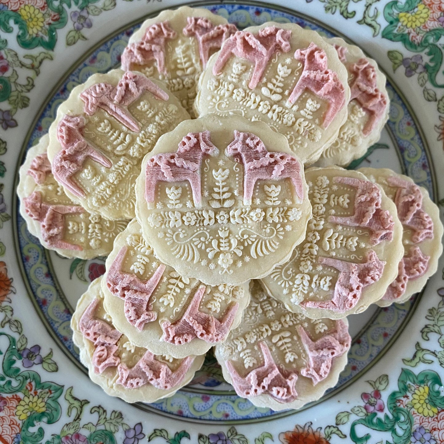 1 Dozen Dala Swedish Horse tea cake Springerle Dalecarlian