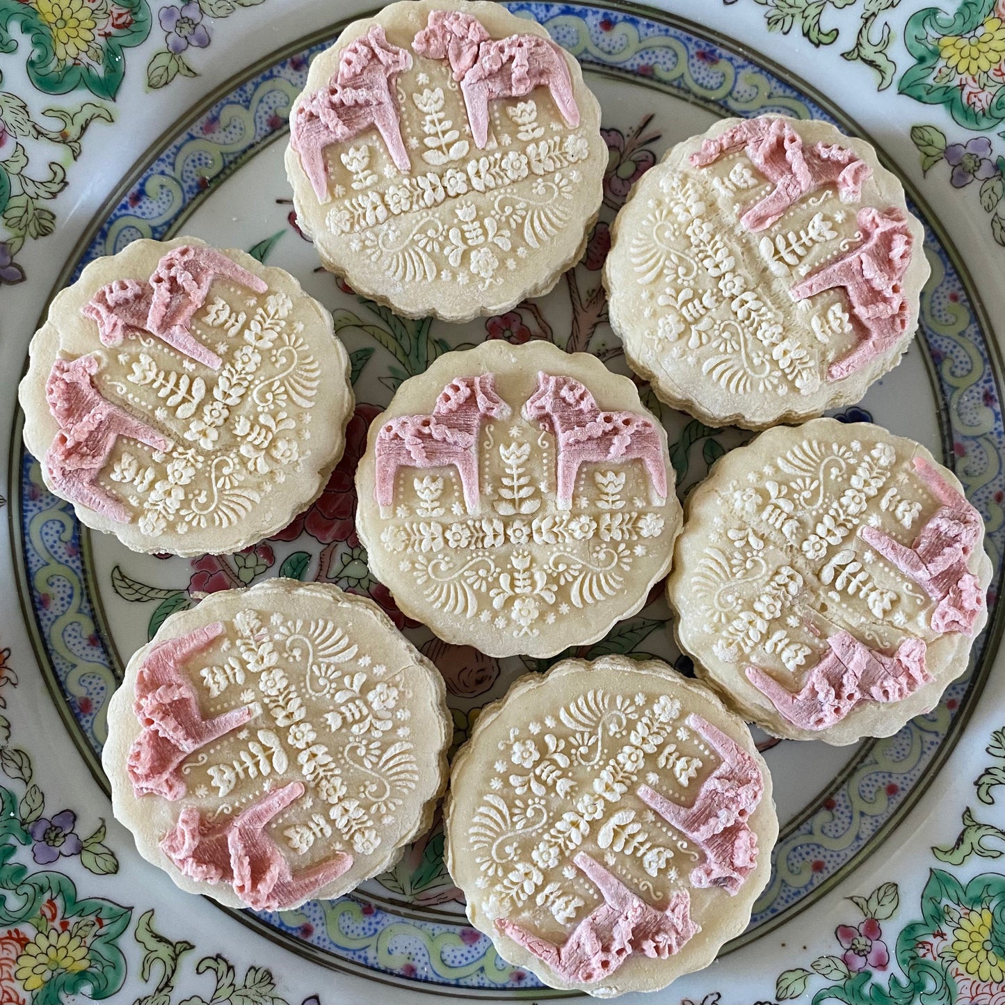 1 Dozen Dala Swedish Horse tea cake Springerle Dalecarlian