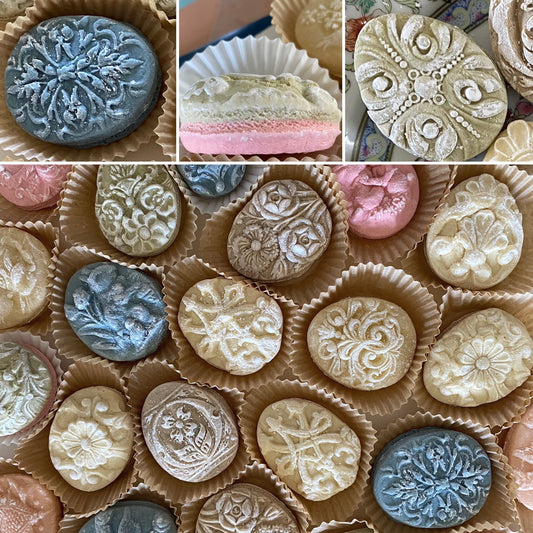 1 Dozen Easter Egg and Faberge Spring Flower Tea Cakes Easter Cross Cookies