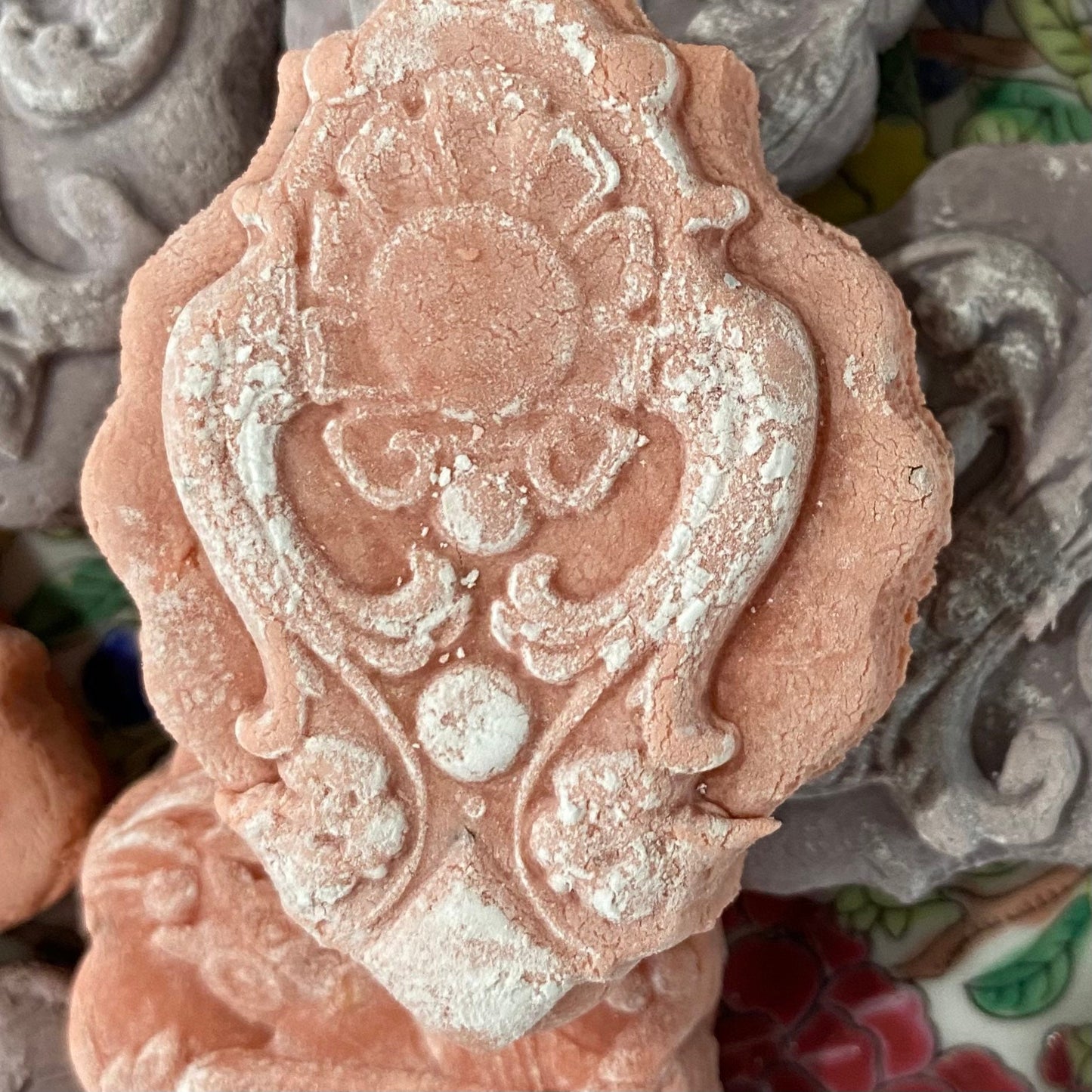 Blackberry and Blood Orange Soft Springerle Southern Tea Cake cookies Renfair Renaissance Fair Shower Favors 1 Dozen Mardigras Medieval