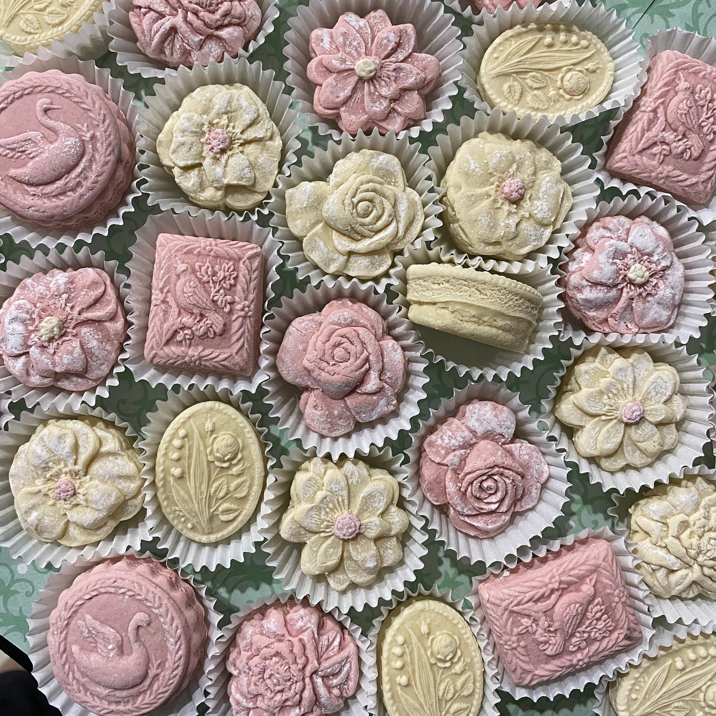 Ballet Dancer with Roses Swan Lake Cookies Tea Cakes Springerle 1 Dozen