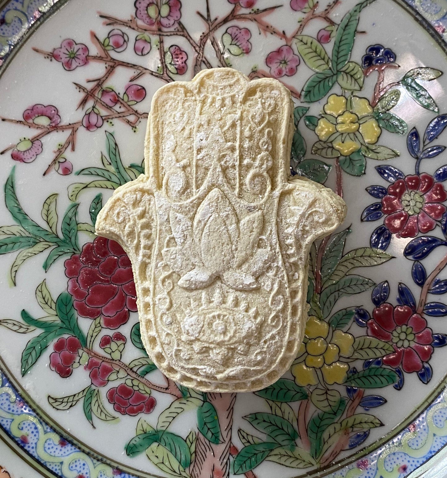 One dozen Hamsa hand and lotus blossom teacakes