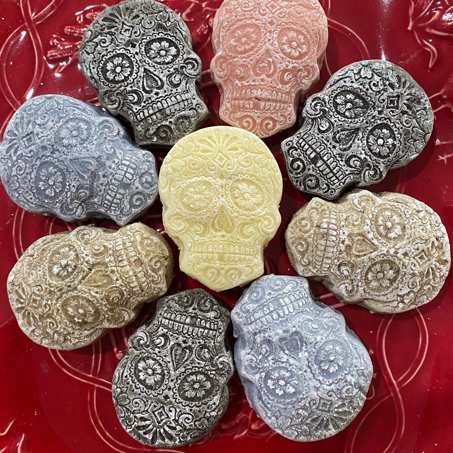 Sugar Skull Tea Cakes, Teacake Cookies all Souls dios de la muerte day of the dead
