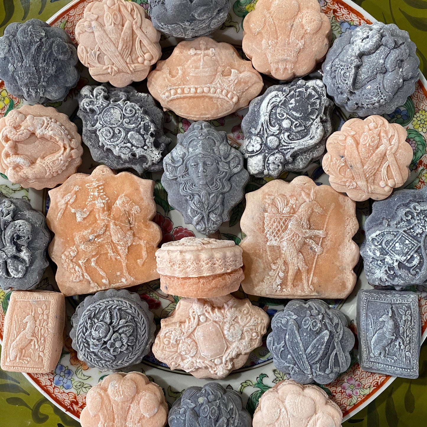 Blackberry and Blood Orange Soft Springerle Southern Tea Cake cookies Renfair Renaissance Fair Shower Favors 1 Dozen Mardigras Medieval