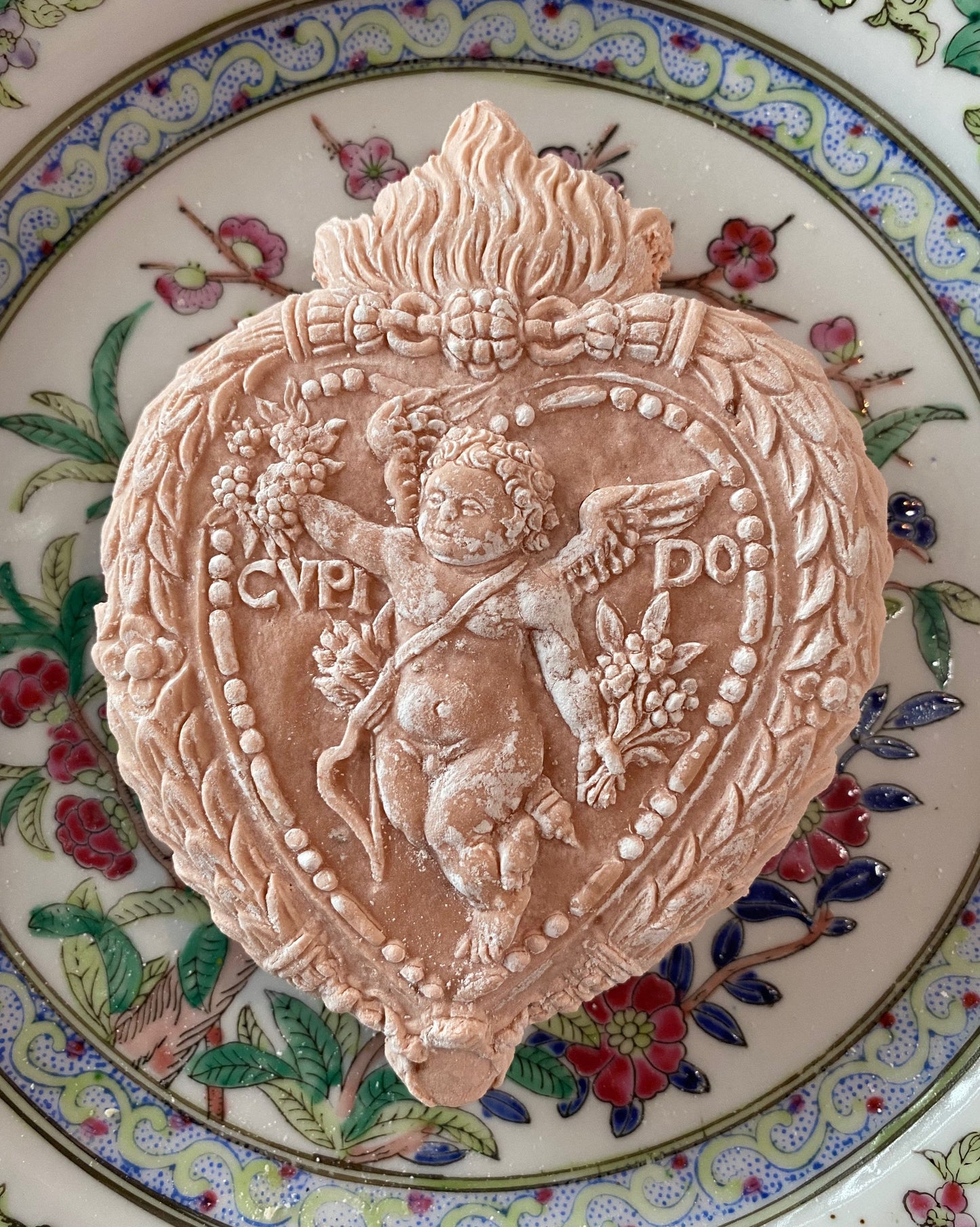 6 Large 5” Vintage Victorian Cupid Valentine Heart Teacake Tea Cake Springerle Birthday Sweets GF options