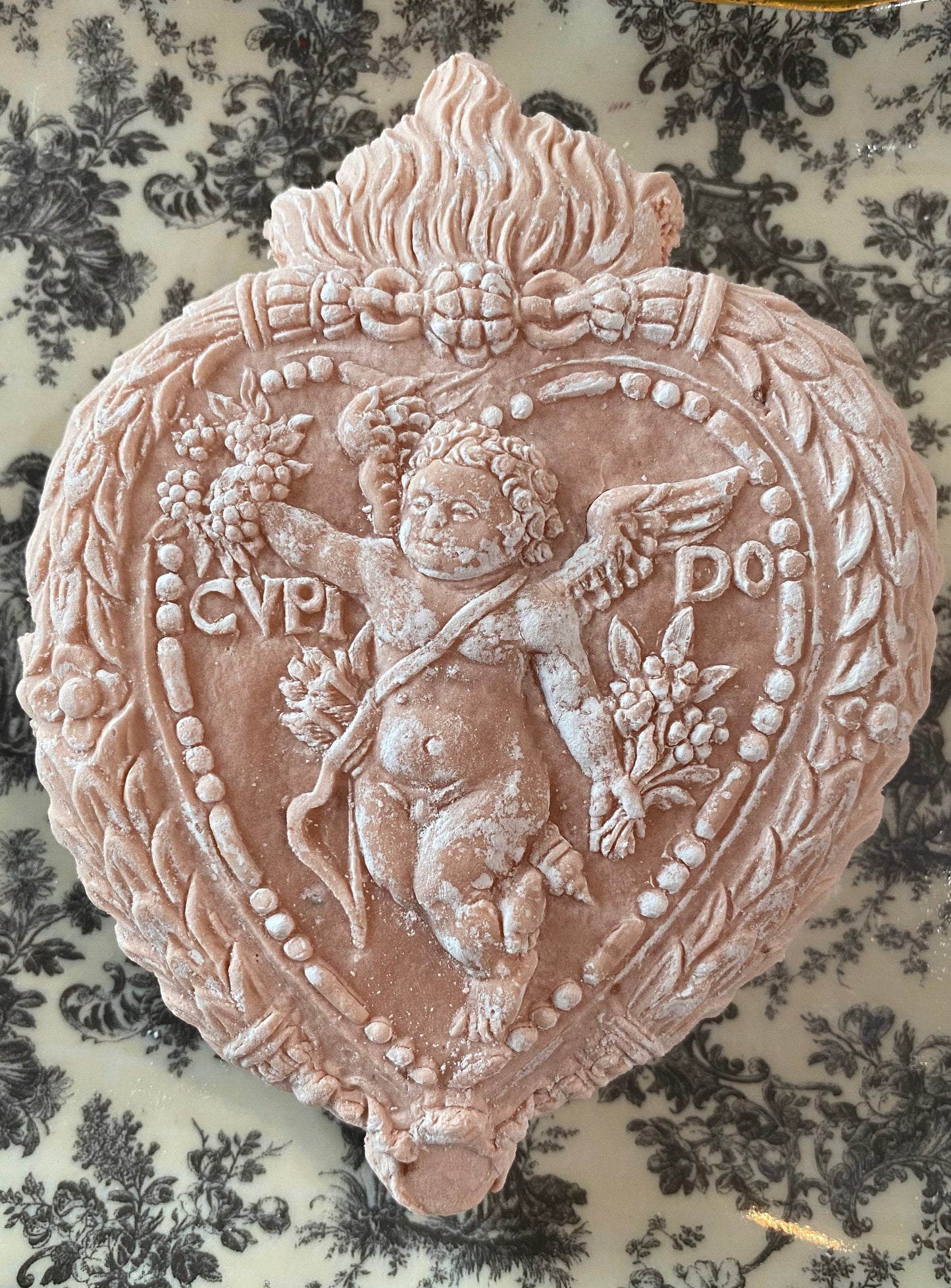 6 Large 5” Vintage Victorian Cupid Valentine Heart Teacake Tea Cake Springerle Birthday Sweets GF options