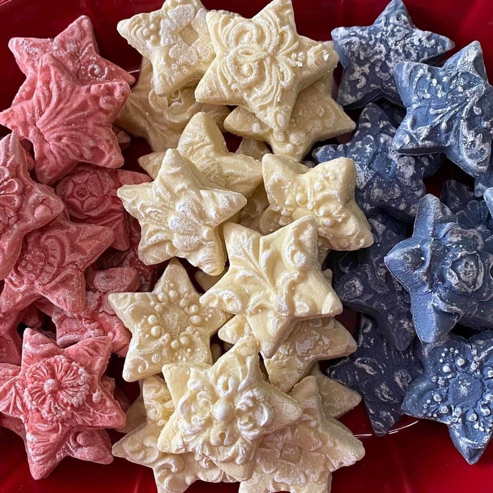 July 4th Independence Day 1.5” Star teacakes or sandwich cookies Favors 1 Dozen
