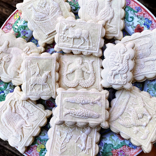 1 Dozen Traditional Large Theme Anise or Assorted flavor Soft German Springerle Springerli Springli Southern Tea Cake Father's Day Favors