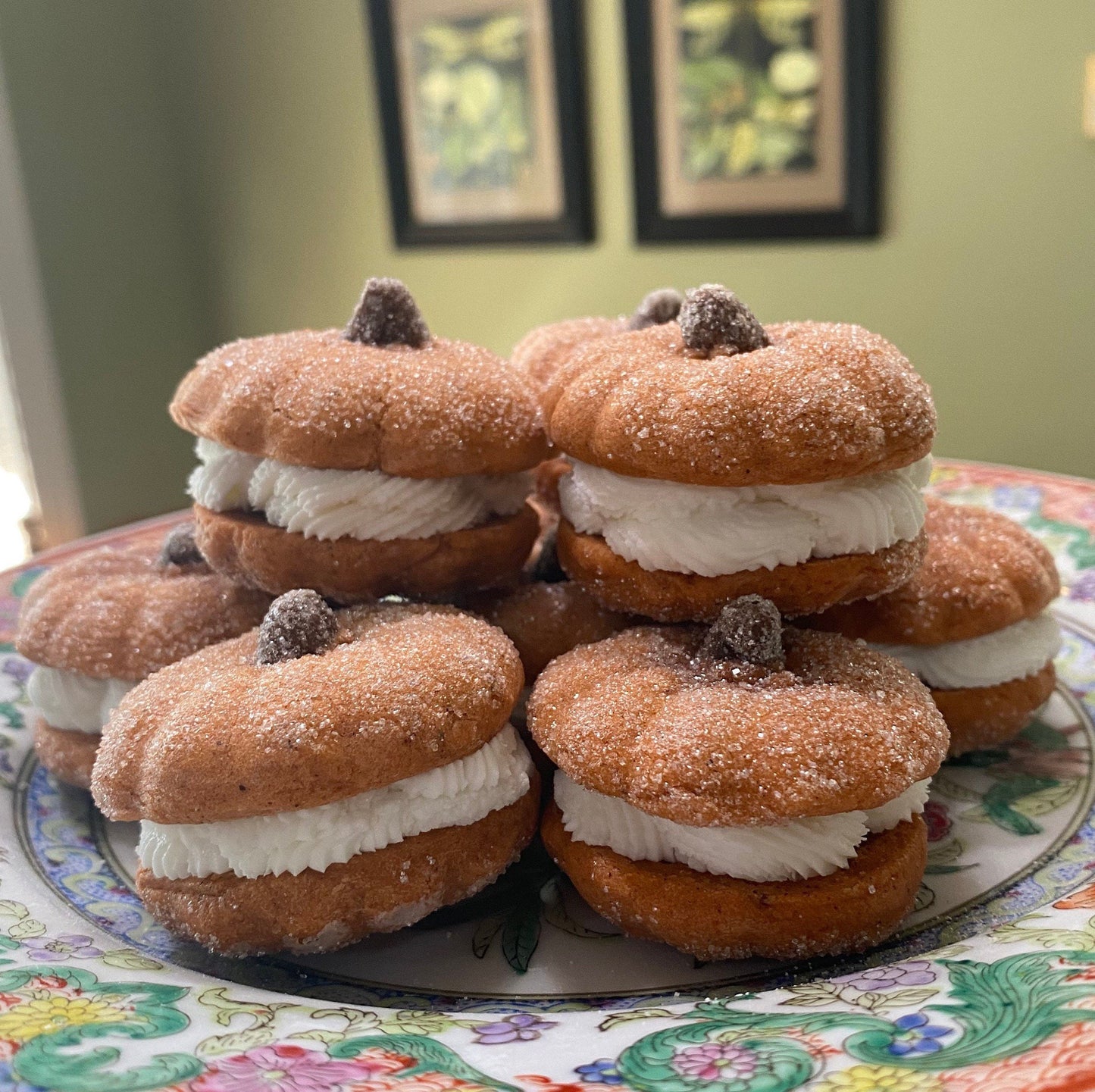 Pumpkin Spice sandwich cookies Fall Thanksgiving Harvest Autumn