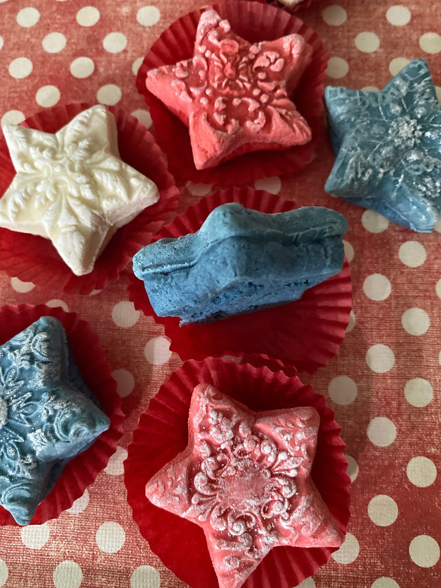 July 4th Independence Day 1.5” Star teacakes or sandwich cookies Favors 1 Dozen
