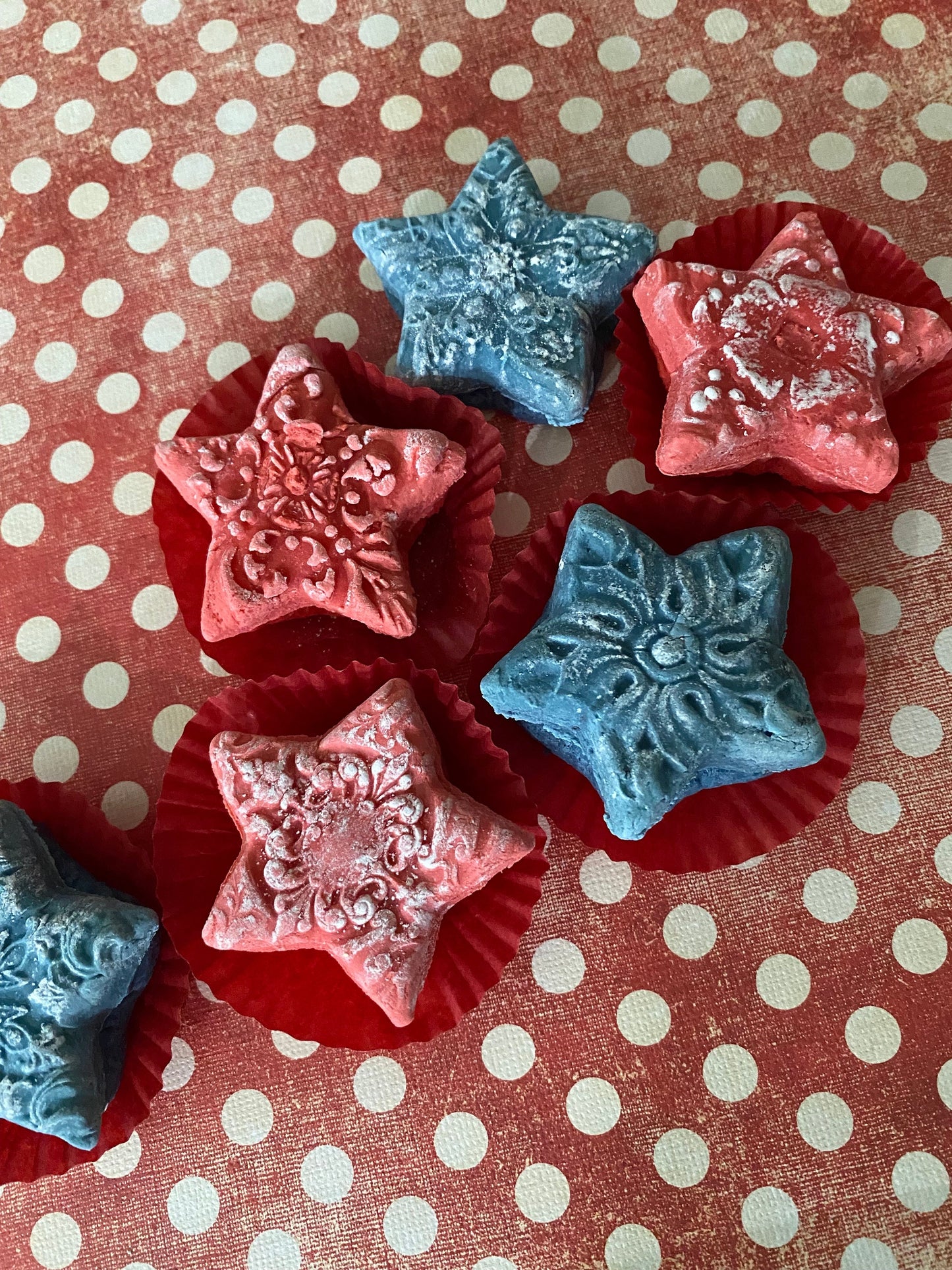July 4th Independence Day 1.5” Star teacakes or sandwich cookies Favors 1 Dozen