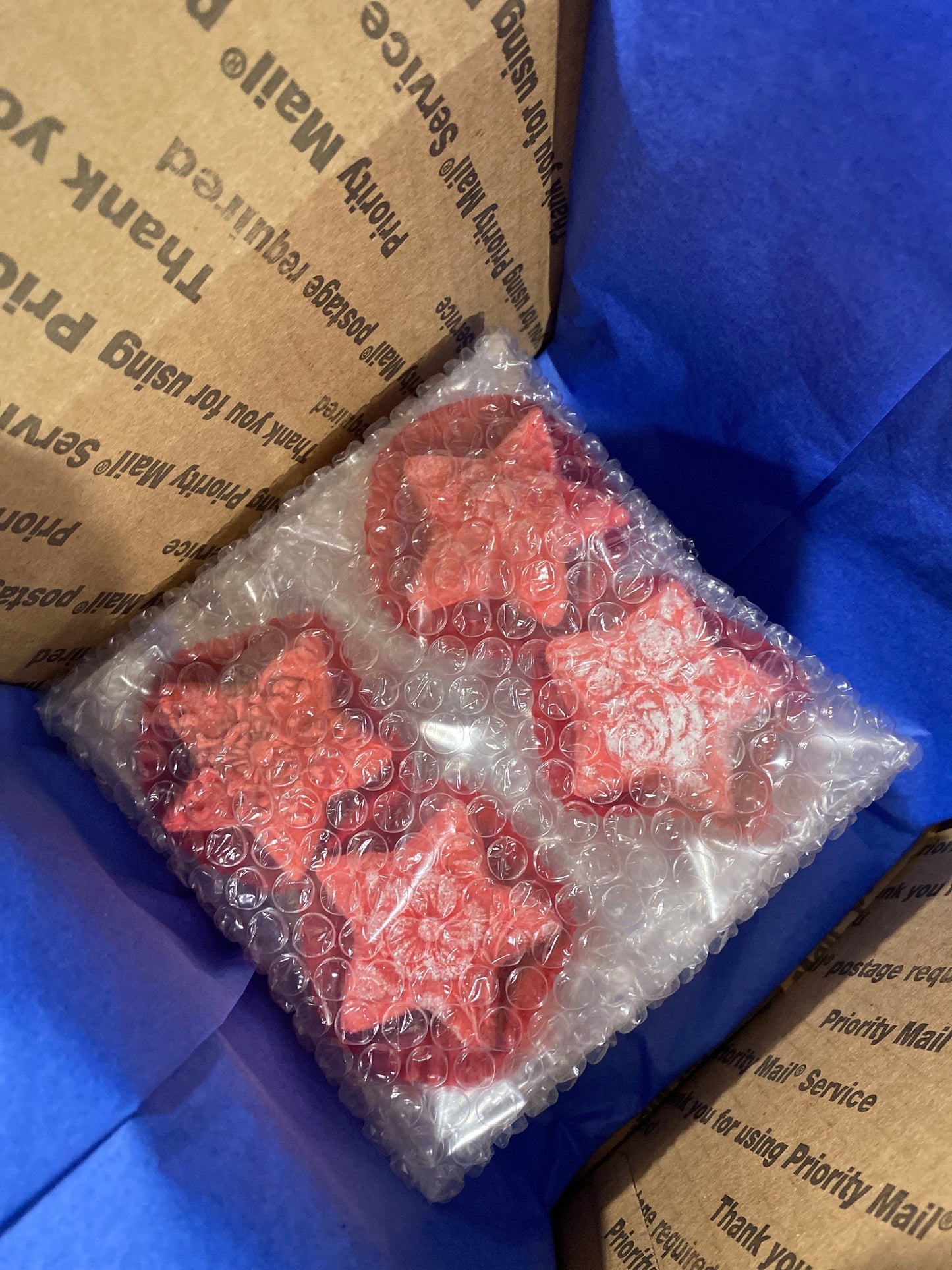 July 4th Independence Day 1.5” Star teacakes or sandwich cookies Favors 1 Dozen