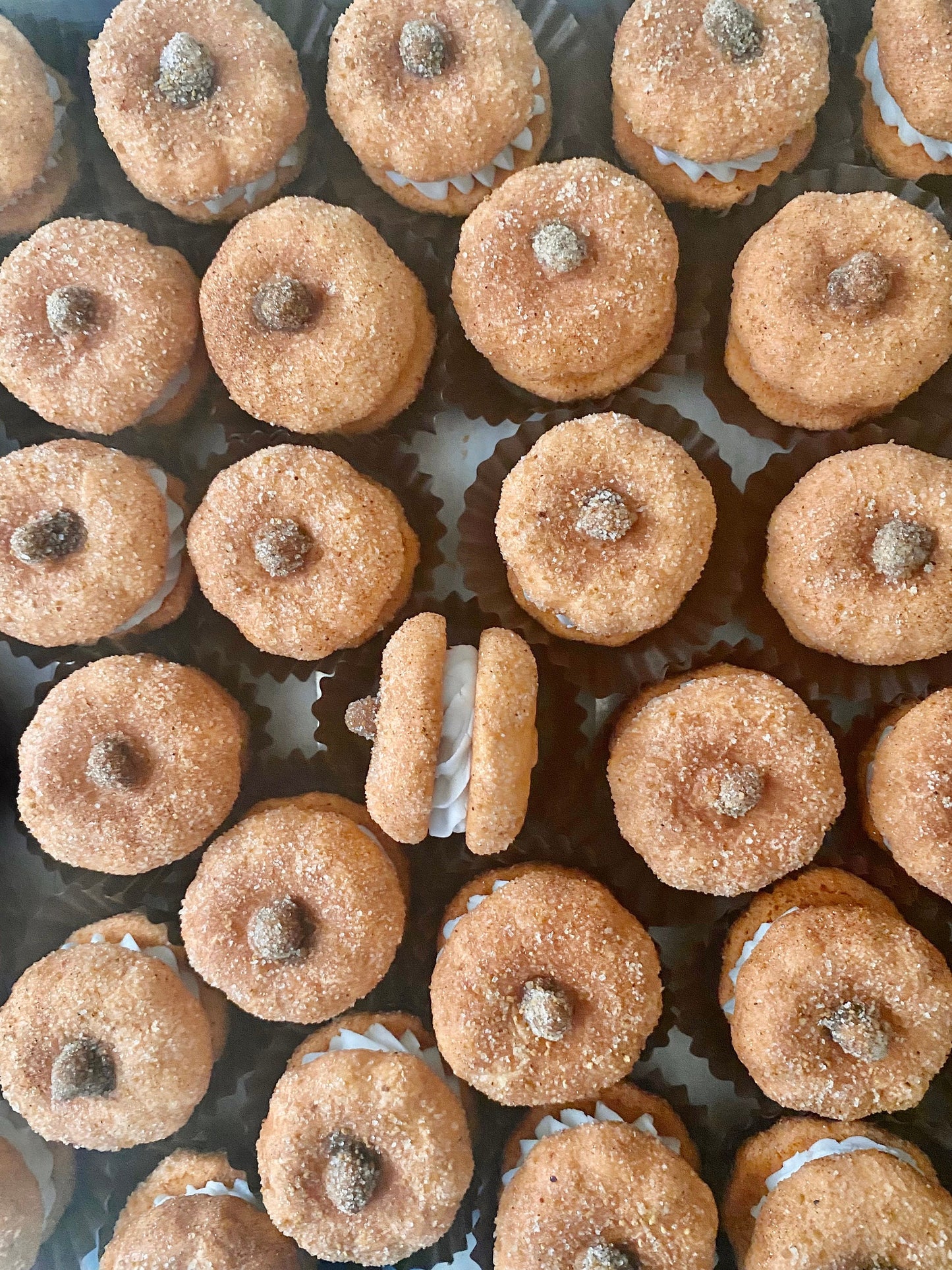Pumpkin Spice sandwich cookies Fall Thanksgiving Harvest Autumn