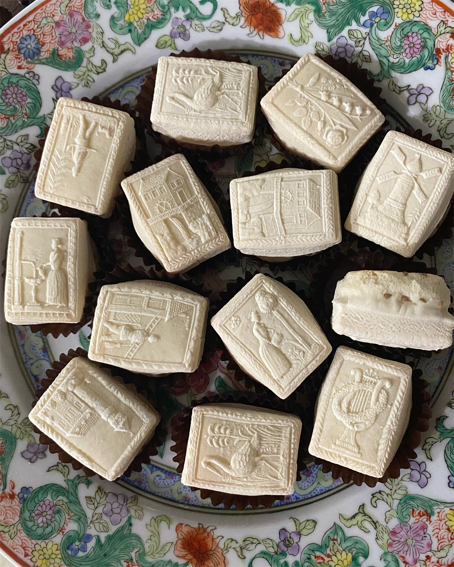 Soft Springerle tea cakes